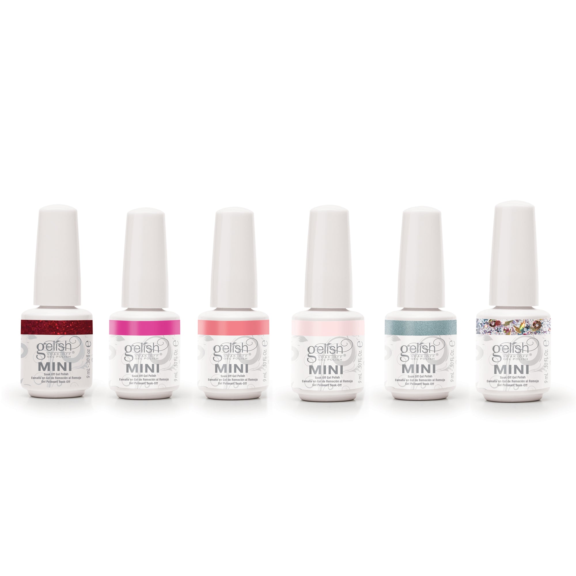 Gelish Mini Royal Temptations 9 mL Bottle Soak Off Gel Nail Polish Set (6 Pack) - VMInnovations