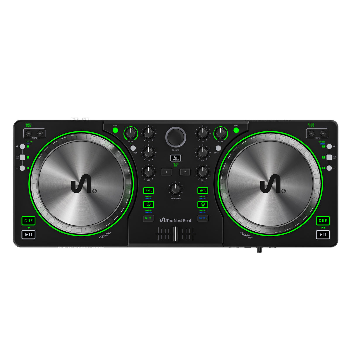 The Next Beat by Tiesto DJ Controller, DJ Control Deck w/Audio Mixer (Open Box)