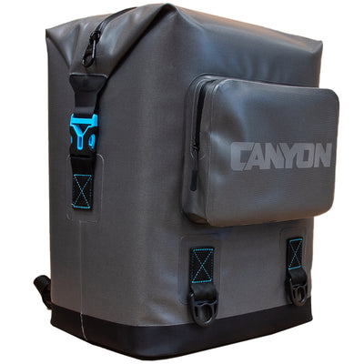 Canyon Coolers Nomad Go 21 Quart 19 Liter Insulated Soft Backpack Cooler, Black