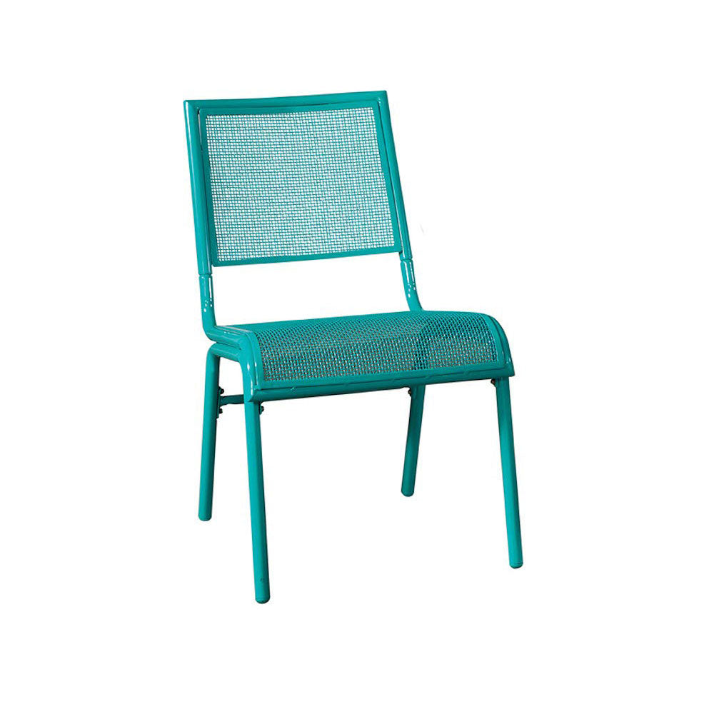 Numark Bixby 3 Piece Bistro Dining Set for Outdoor Garden Patio (Turquoise)