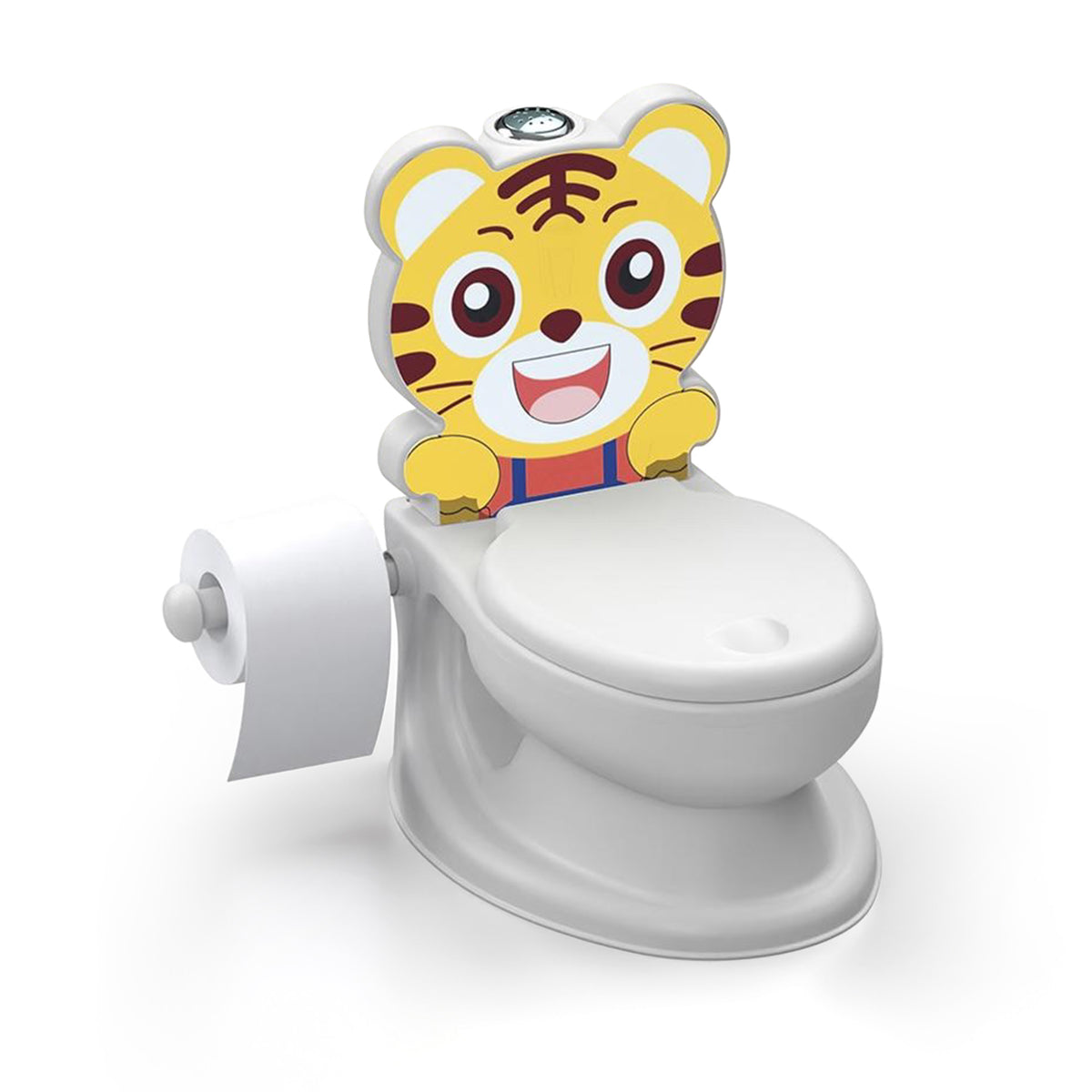 Dolu Nuve Tiger Toddler Potty Chair Light Sound Toilet Paper Holder (Open Box) - VMInnovations