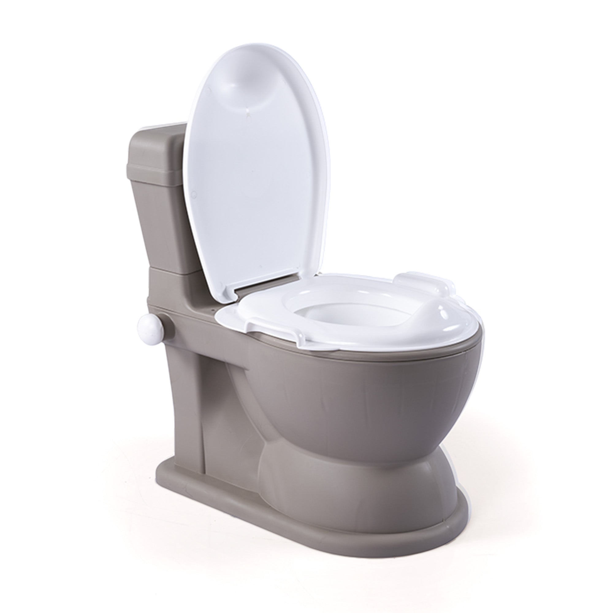 Dolu Nuve Educational XL Potty, Flip-Top Lid for Children 18 Months & Up, Grey - VMInnovations