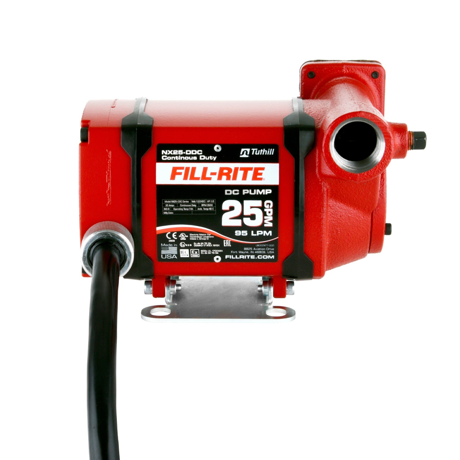 Fill Rite 25 GPM Continuous Duty Foot Mounted Fuel Transfer Pump (Open Box)