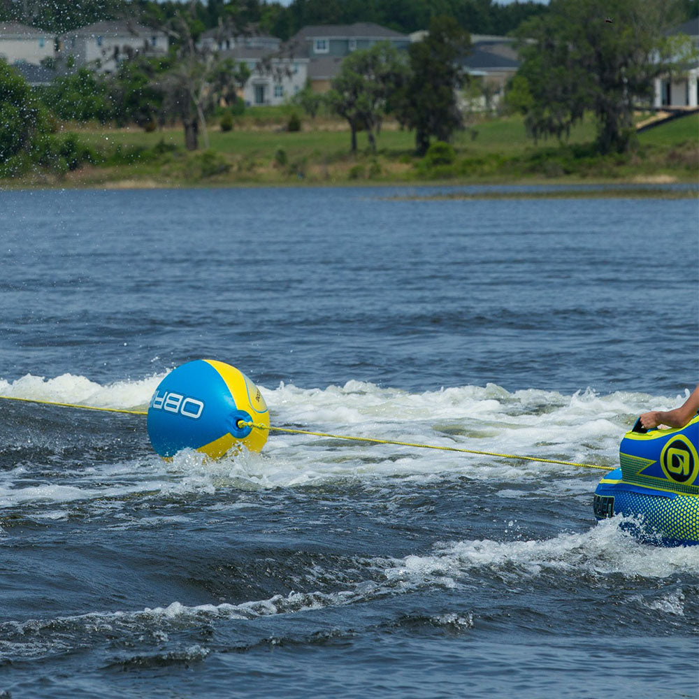O'Brien Oval Shock Ball Towable Rope Float and Screamer Inflatable Boating Tube