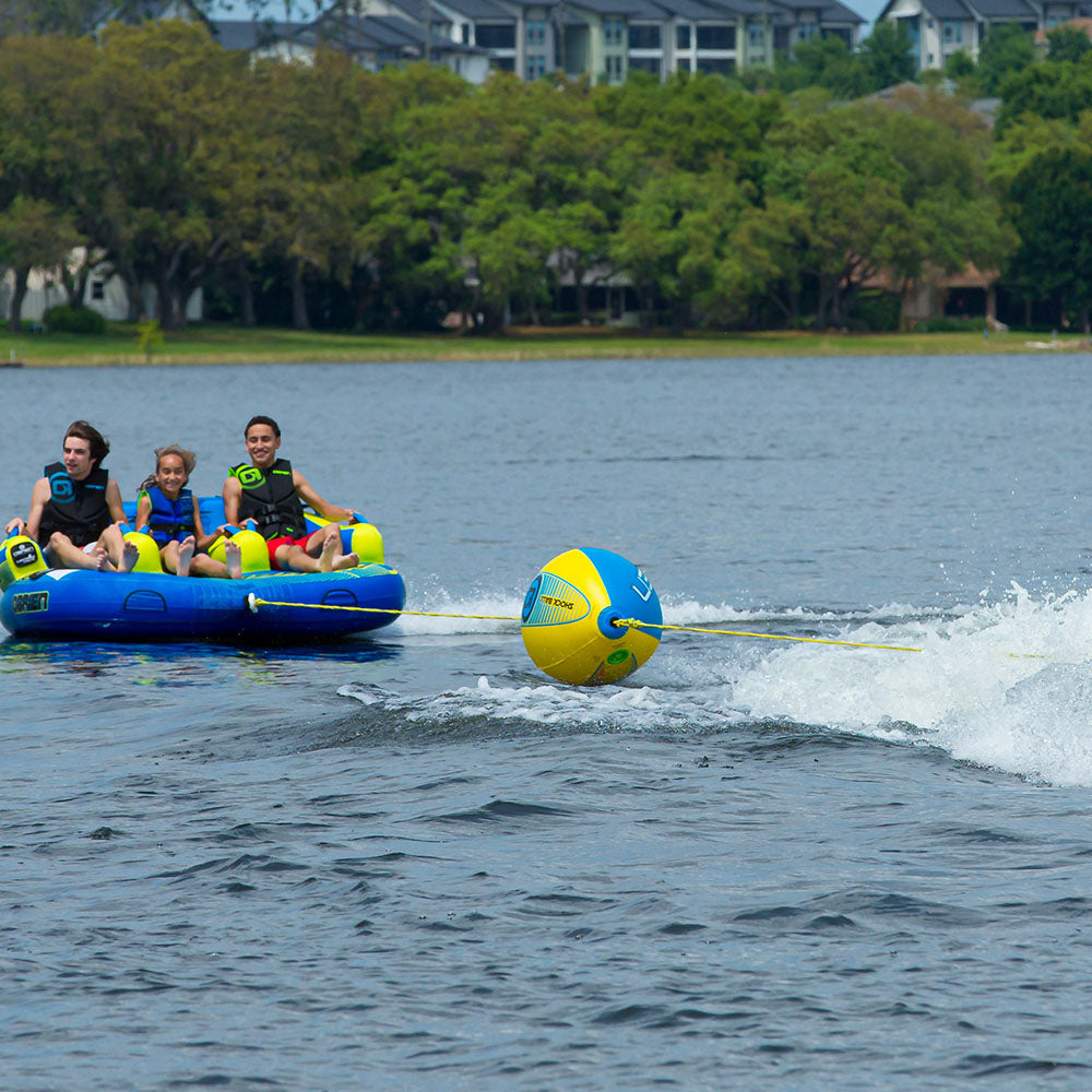 O'Brien Oval Shock Ball Towable Rope Float and Sombrero Inflatable Boating Float