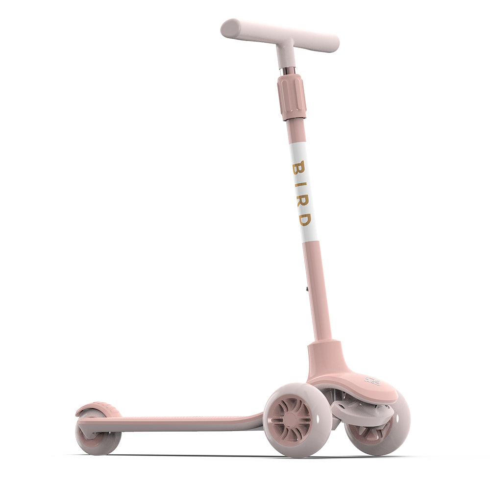 Bird Birdie Kick Scooter for Kids Adjustable Height Handle, Electric Rose (Used)