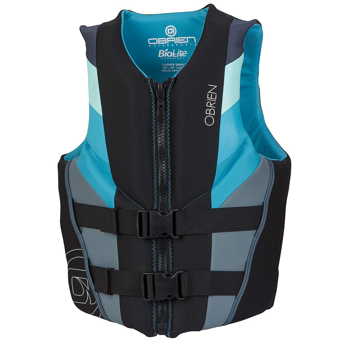 O'Brien Watersports Women Focus Life Jacket Vest, Aqua, Size XSmall (Used)