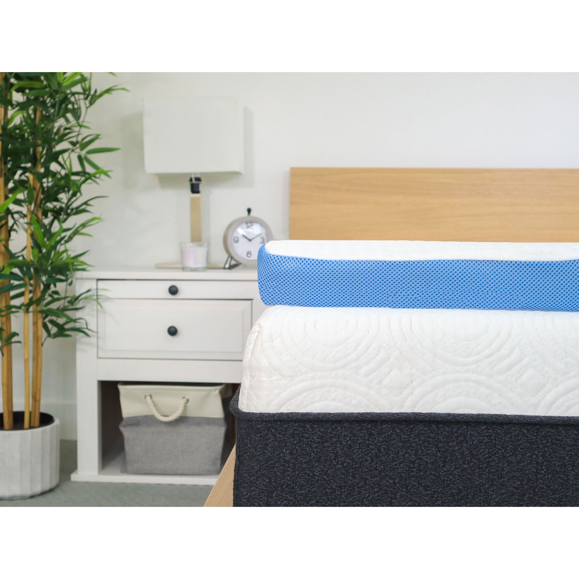 I Love Pillow Cold Infused Memory Foam Copper Mattress Topper, Twin XL(Open Box) - VMInnovations
