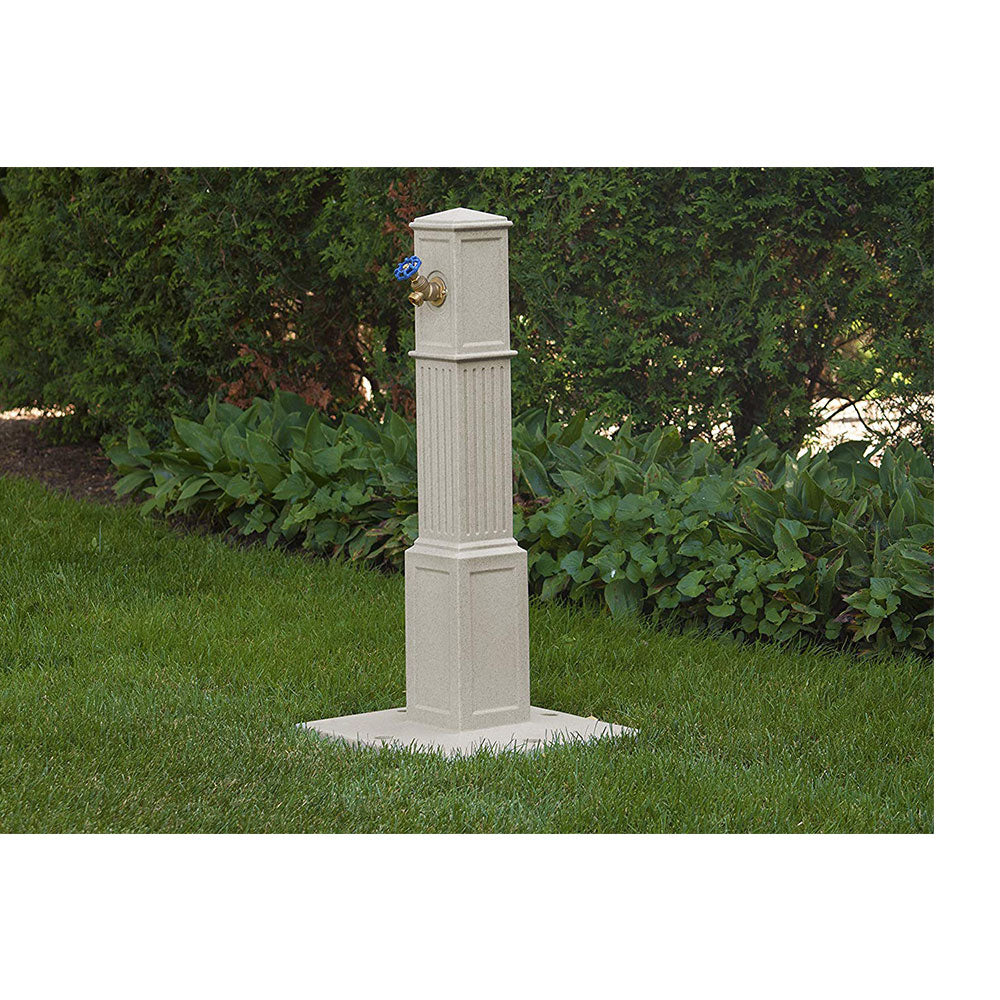 Good Ideas Oasis Garden Outdoor Backyard Patio Hose Tap, Sandstone (Open Box)