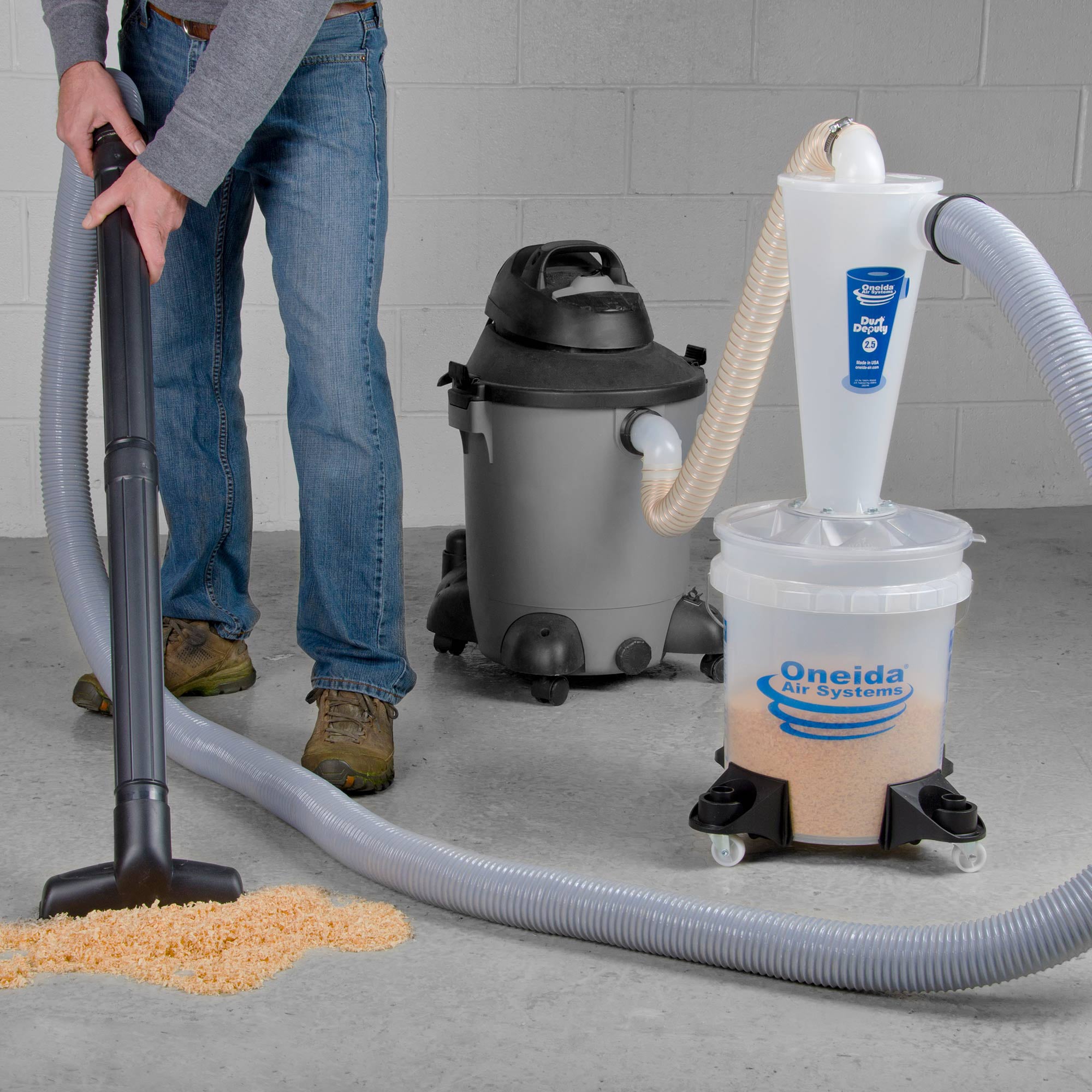 Oneida Air Dust Deputy 2.5 Deluxe Cyclone Separator Kit for Shop Vac (Used) - VMInnovations