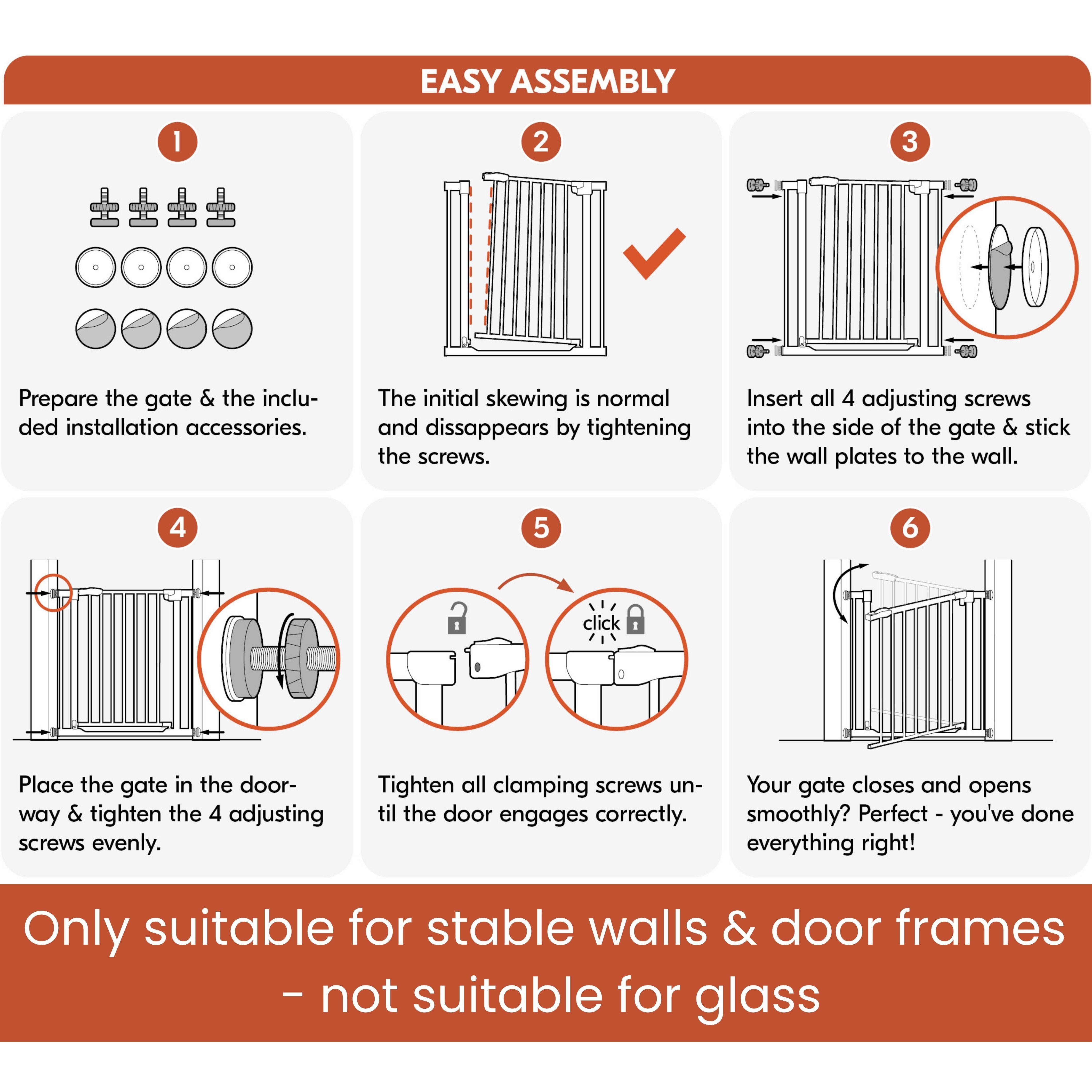 hauck 59728 Open N Stop KD Pressure Fit with 3.5 Inch Extension Baby Gate, White - VMInnovations
