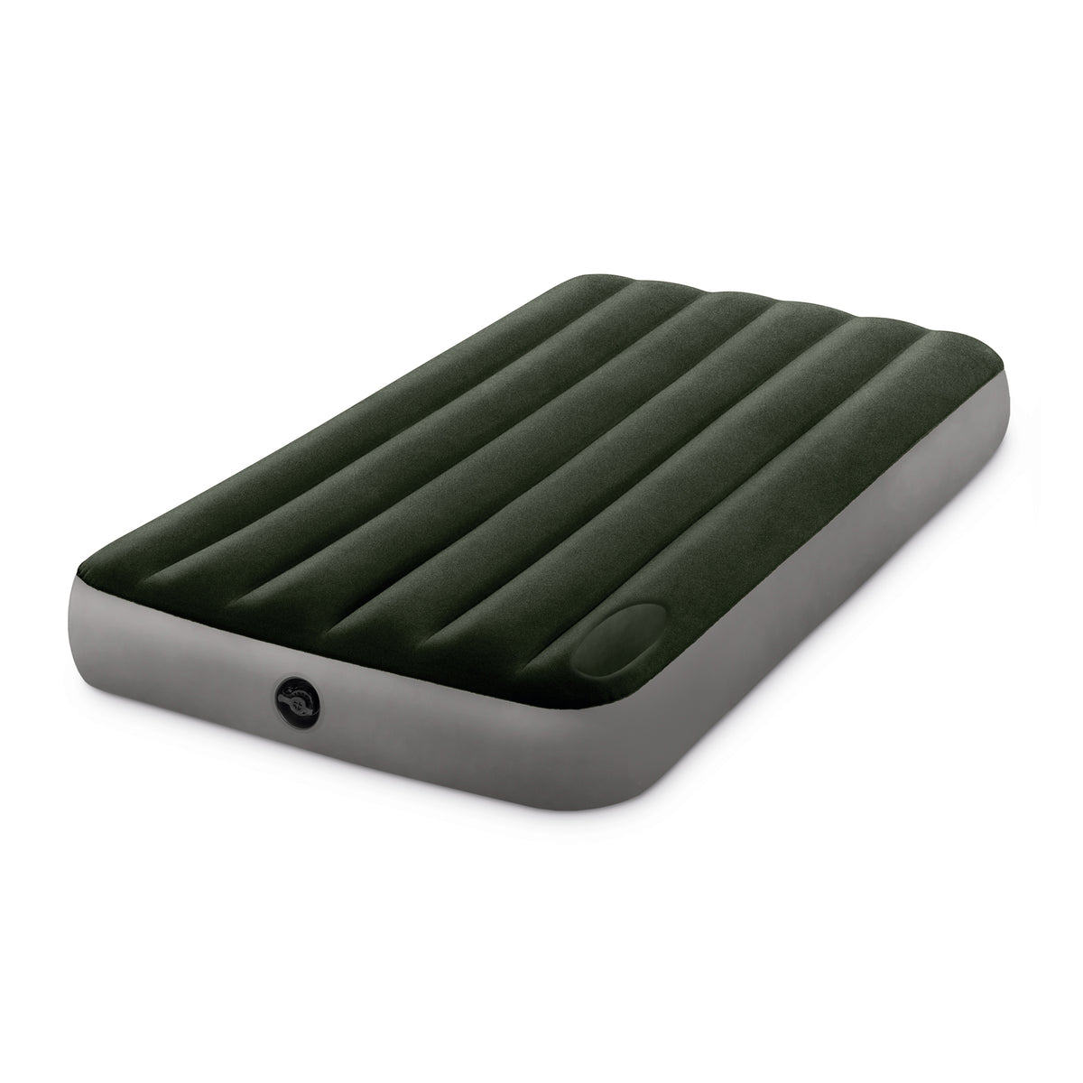 Intex Dura-Beam Standard Series Downy Airbed with Built-In Foot Pump, Twin Size (Refurbished)