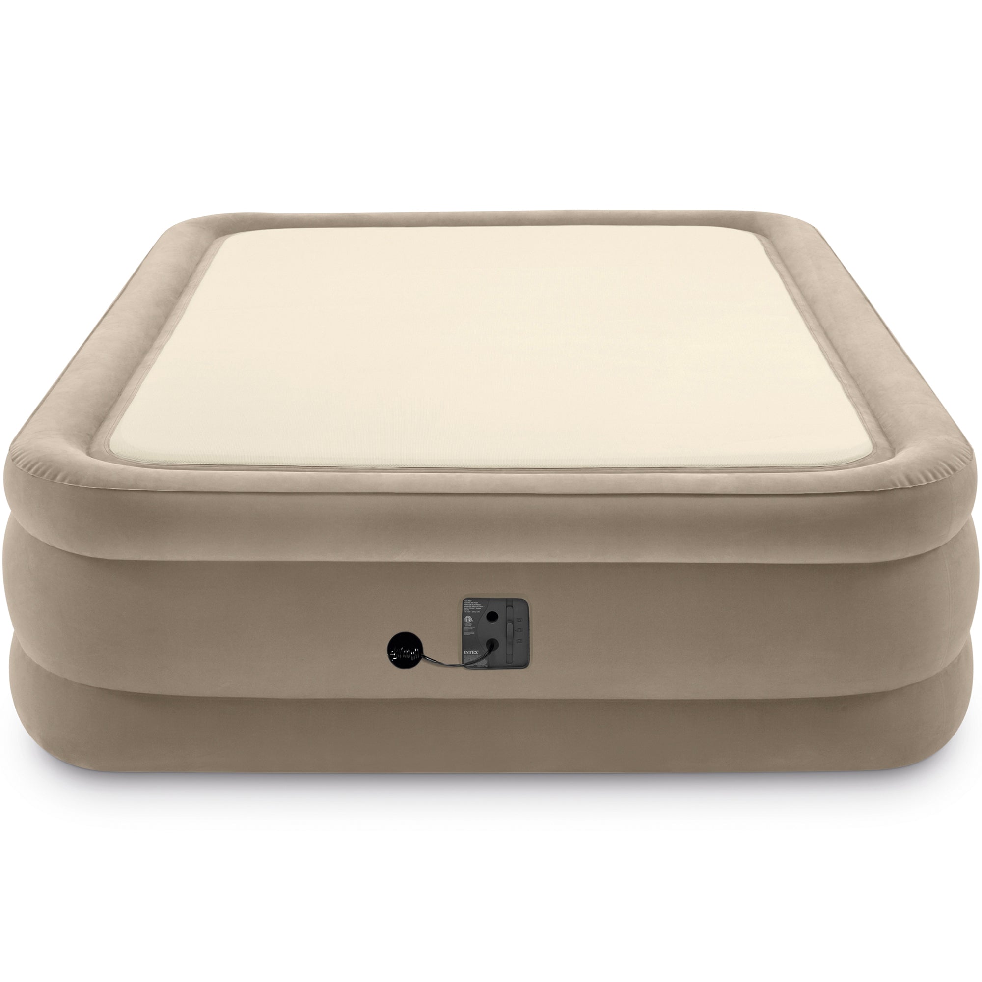 Intex Queen Size Thermalux Airbed with Fiber-Tech Technology, Gold (Open Box) - VMInnovations