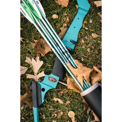 Genesis Original Lightweight Archery Compound Bow/Arrow Set, Right Handed, Blue