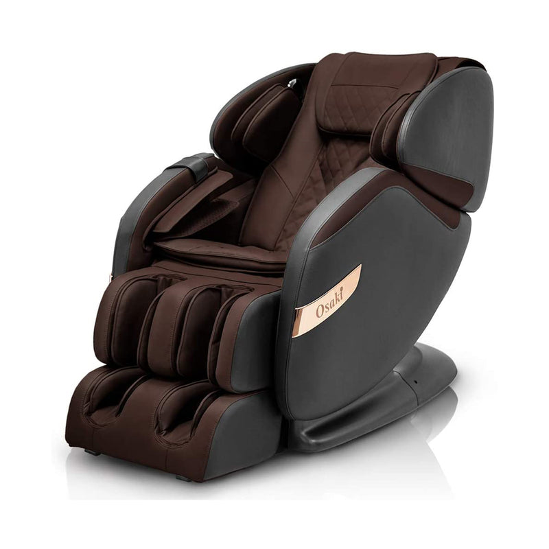 Osaki OS Champ Zero Gravity Full Body Massage Chair Recliner, Black and Brown