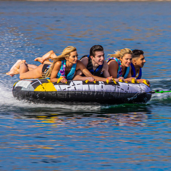 Rave Sports Mass Frantic 4 Rider Inflatable Float Towable Boat Tube (2 Pack) - VMInnovations