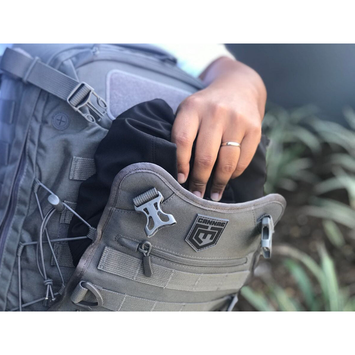 Cannae Pro Gear Phalanx Assault Full Size Pack with Helmet Carry, Dark Gray