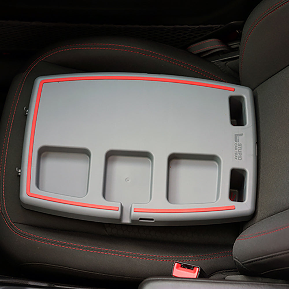 Stupid Car Tray Food & Drink Car Organizer, Pink/Mint (Used)
