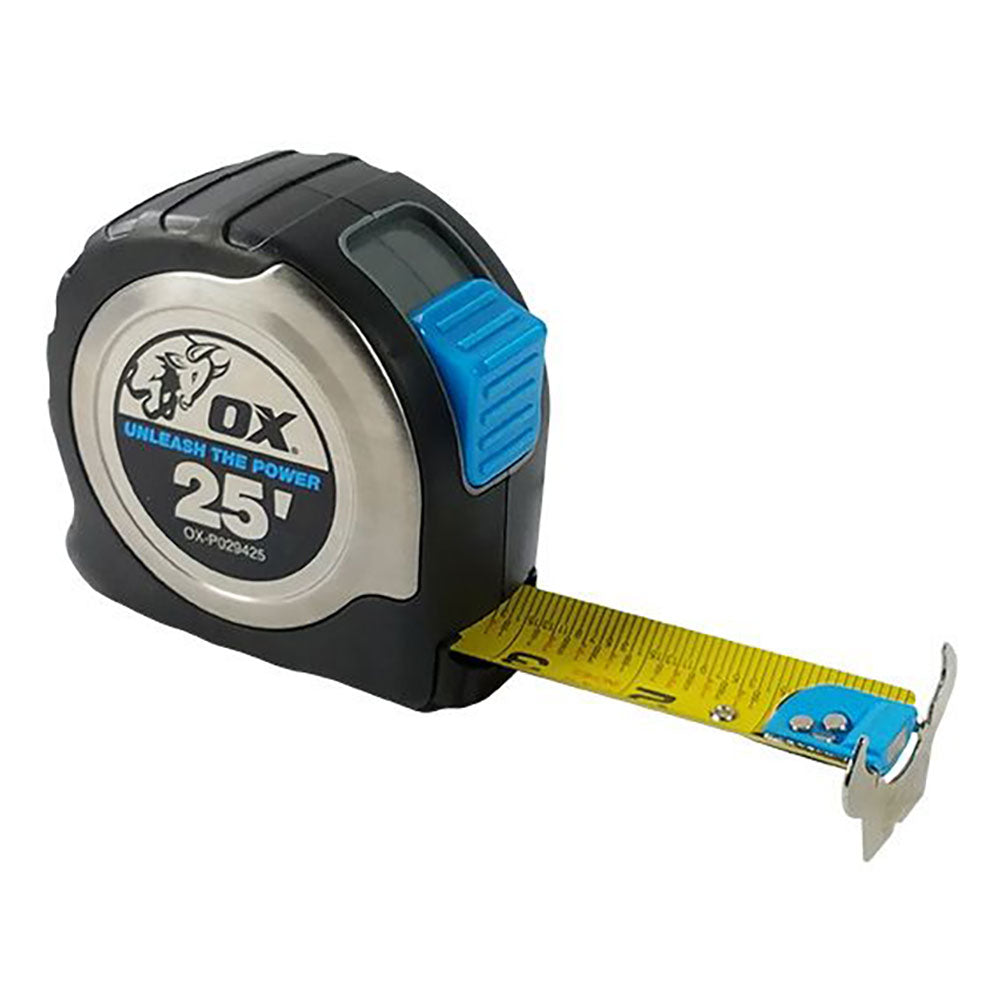 Ox Tools OX-P029425 Pro Stainless Steel Double Sided 25 Foot Tape Measure