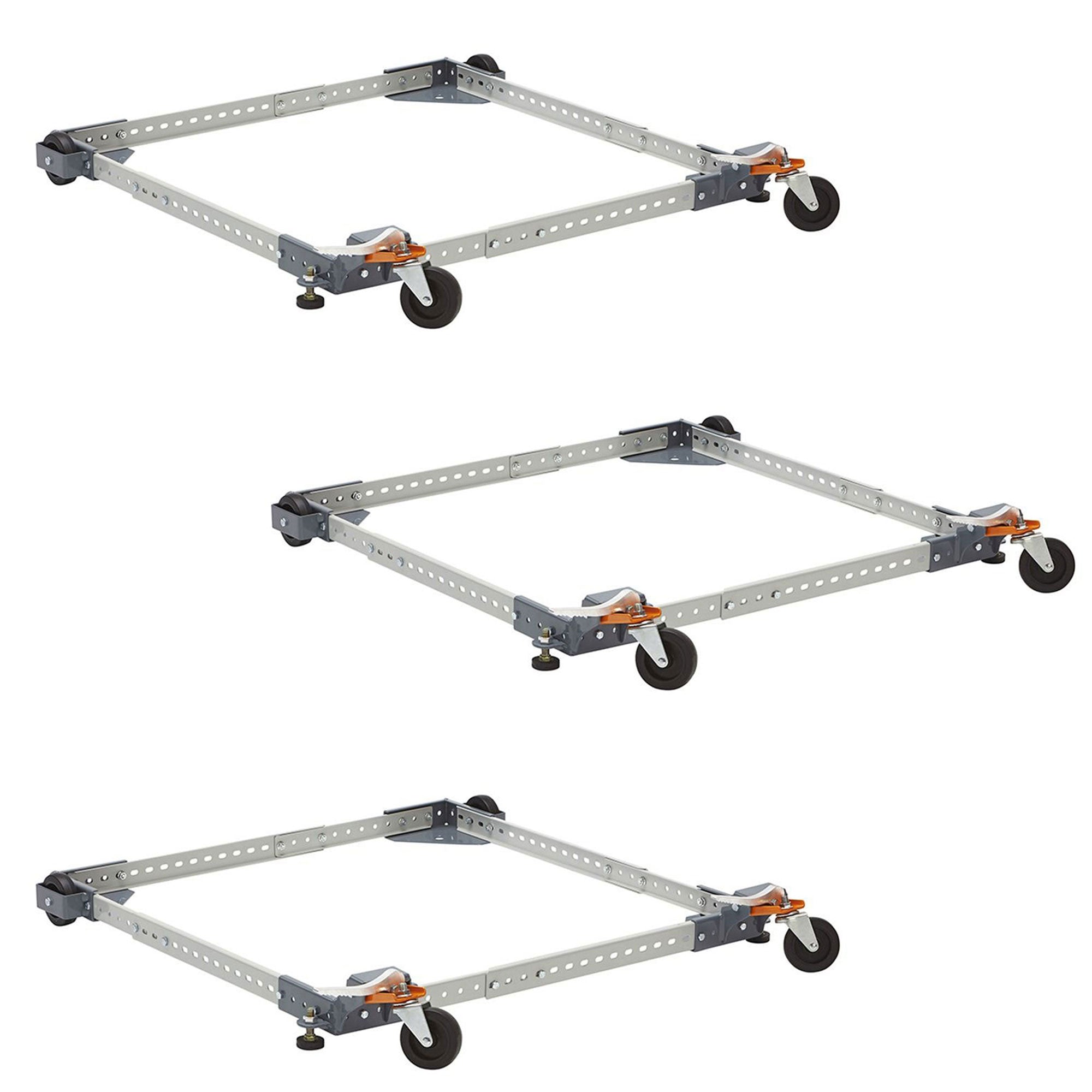 Bora Portamate Power Tool Universal Mobile Base with 400 lb Capacity (3 Pack) - VMInnovations