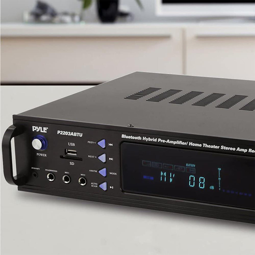 Pyle P2203ABTU.5 Home Theater Bluetooth Hybrid Pre-Amplifier Stereo Receiver - VMInnovations