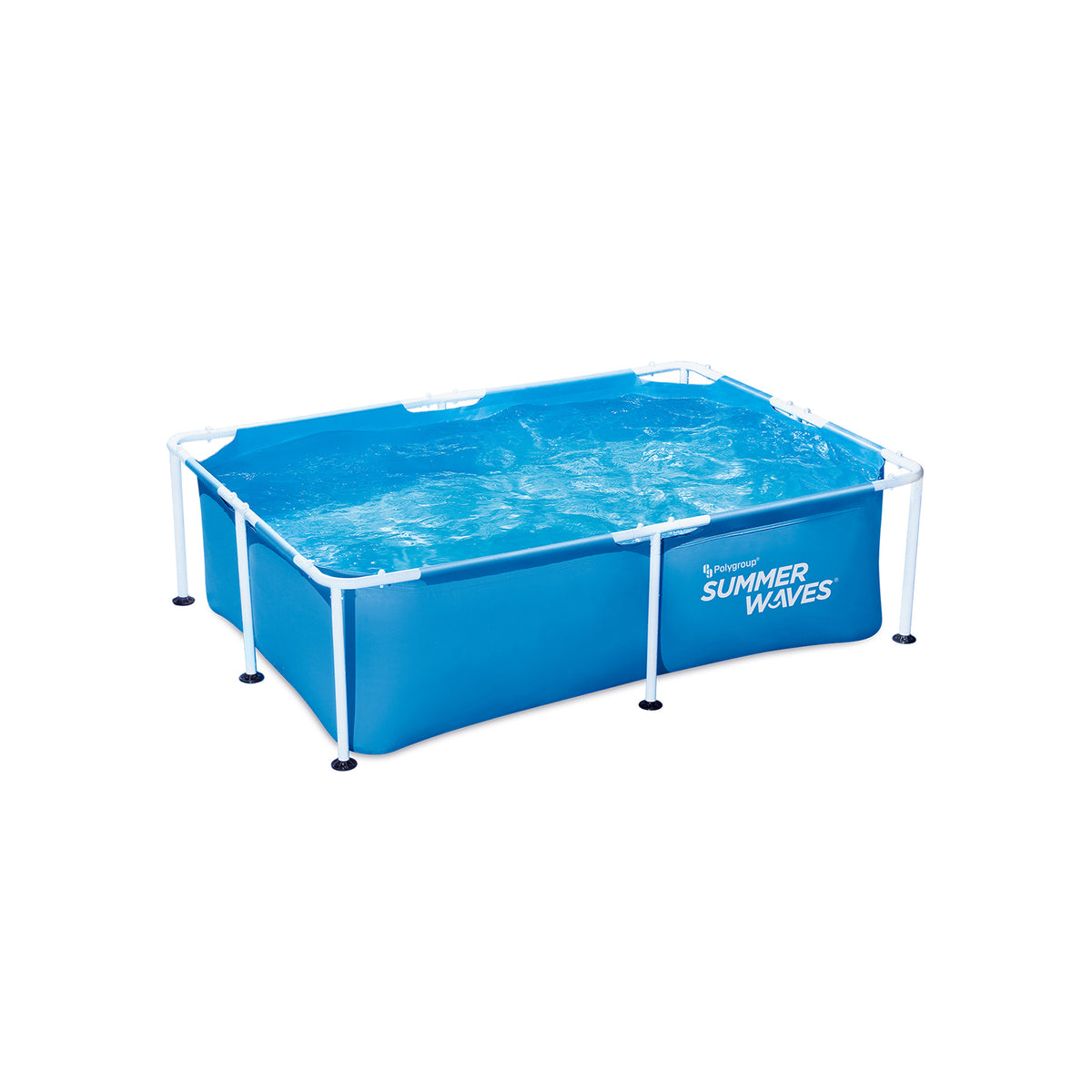 Summer Waves 7 x 5 Foot 24 Inch Deep Small Metal Frame Pool, Blue (For Parts)
