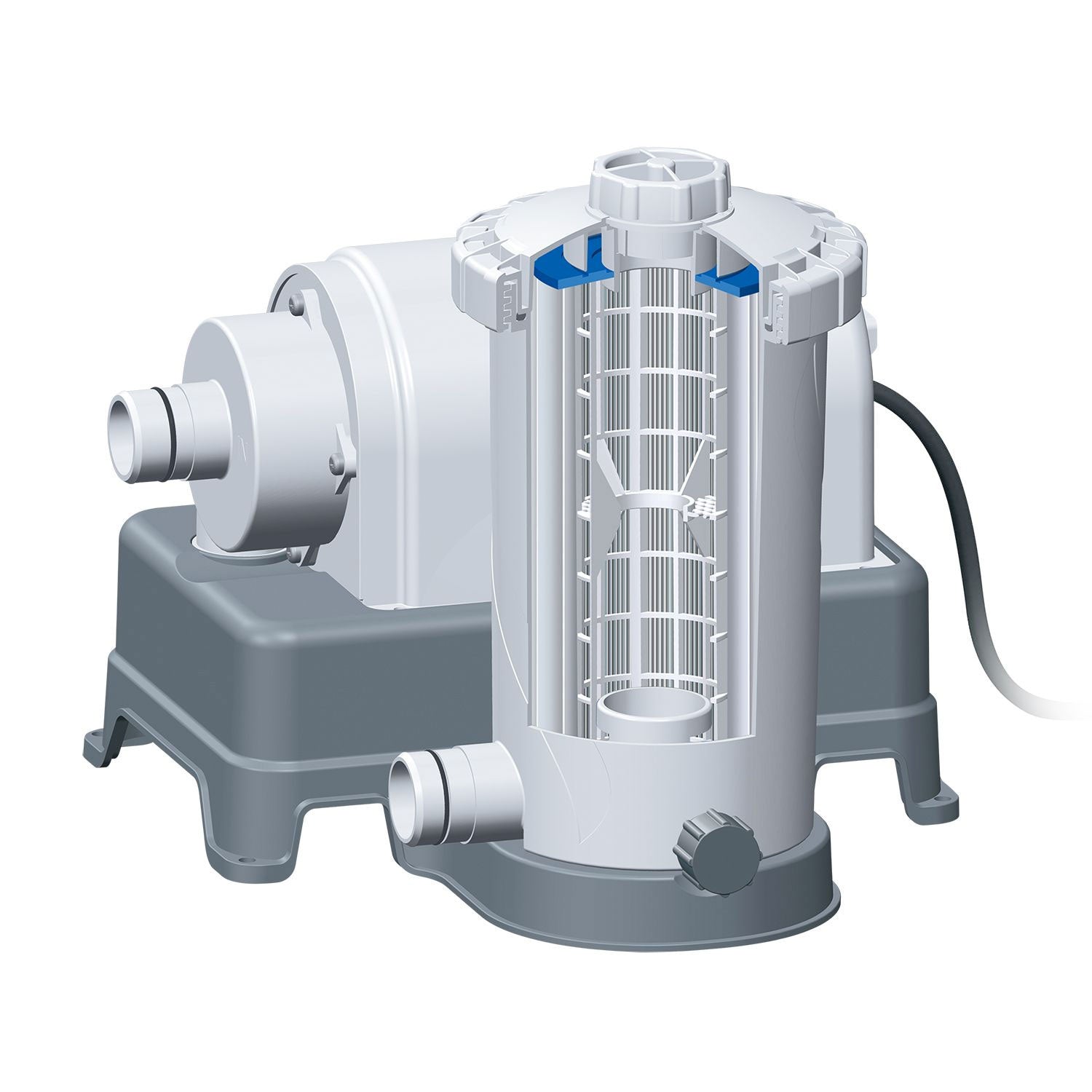 Summer Waves 2000 Gallon Above Ground Pool Cartridge Filter Pump System (Used)