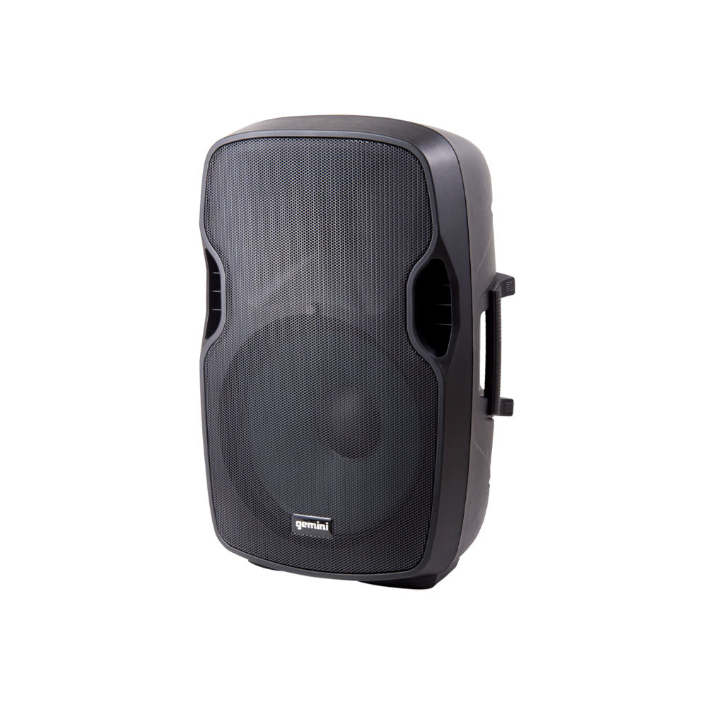 Gemini PA SYS15 Dual 15 Inch Speaker Package with Stainless Steel Stands & Mic