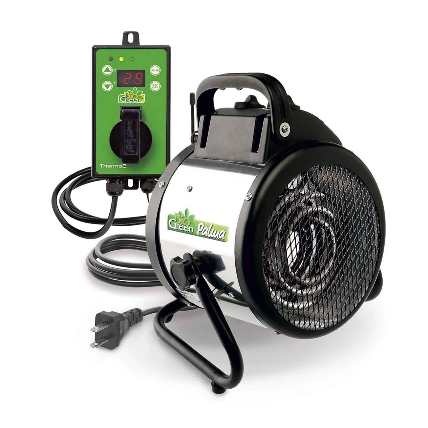 Bio Green Palma Greenhouse Space Heater w/Digital Thermostat, 120 Sq Ft (2 Pack)