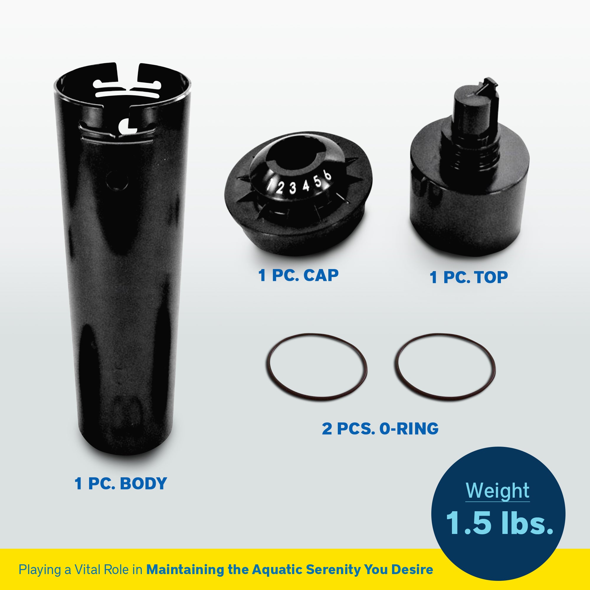 Zodiac Nature2 Tab Feeder Assembly Replacement w/Body,Cap & 2 O Rings(For Parts) - VMInnovations