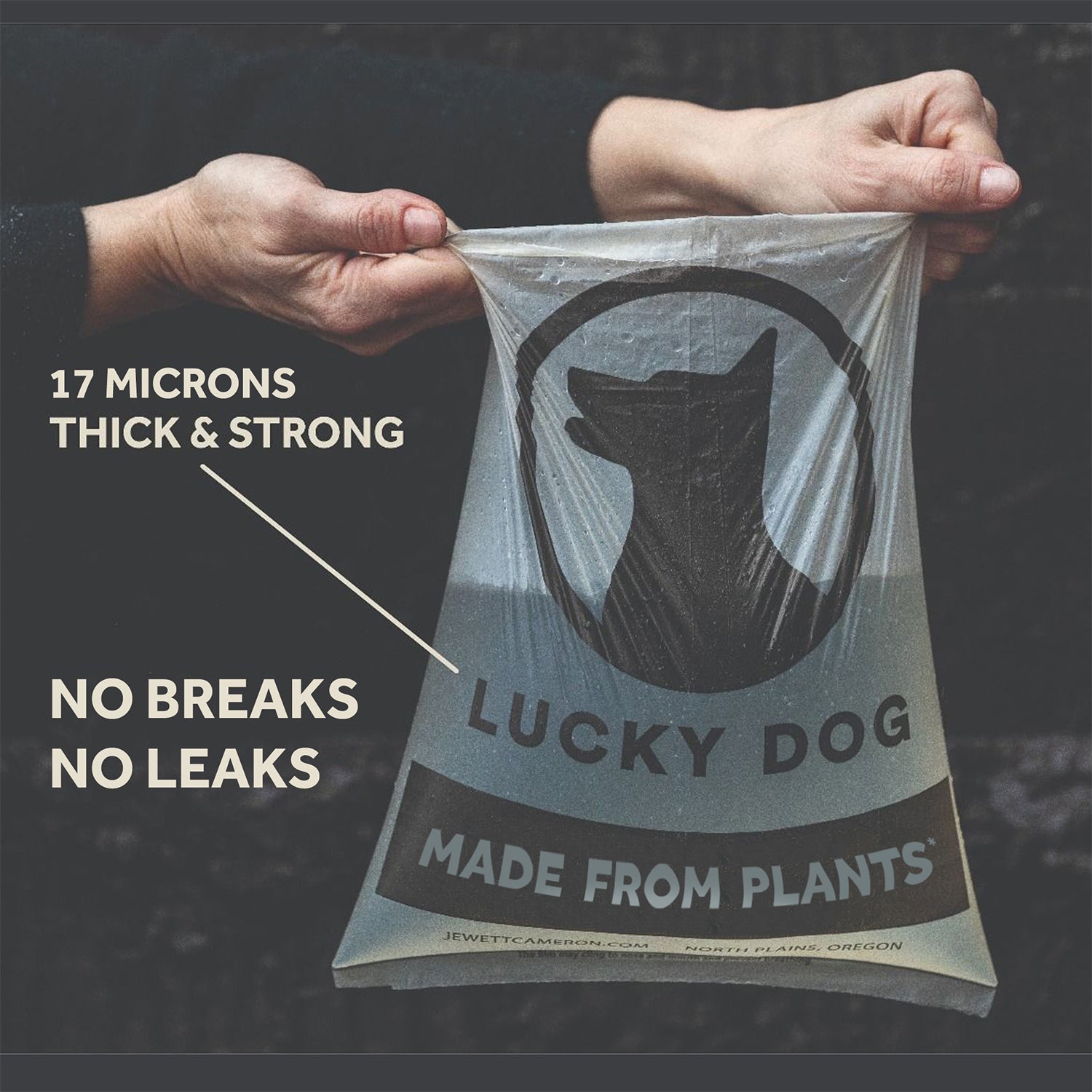 Lucky Dog Compostable Dog Puppy Waste Eco Poop Bags, Clear (32 Rolls) (Open Box)