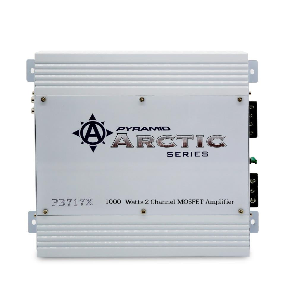 Pyramid PB717X 1000W 2 Channel Class AB Car Audio Mosfet Amplifier (2 Pack)