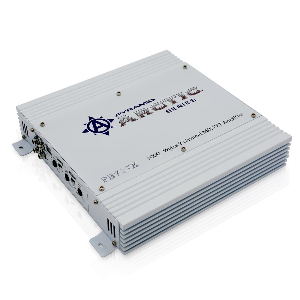 Pyramid PB717X 1000W 2 Channel Class AB Car Audio Mosfet Amplifier (2 Pack)