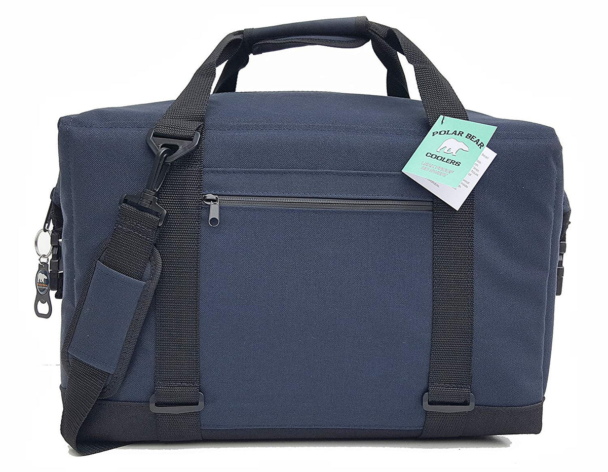 Polar Bear 24 Can Capacity TPU Double Coated Soft Nylon Cooler, Navy (Open Box)