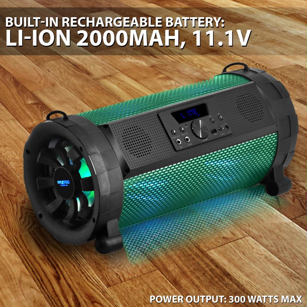 Pyle PBMSPG190 300 Watt Bluetooth Wireless BoomBox Speakers Stereo (4 Pack) - VMInnovations
