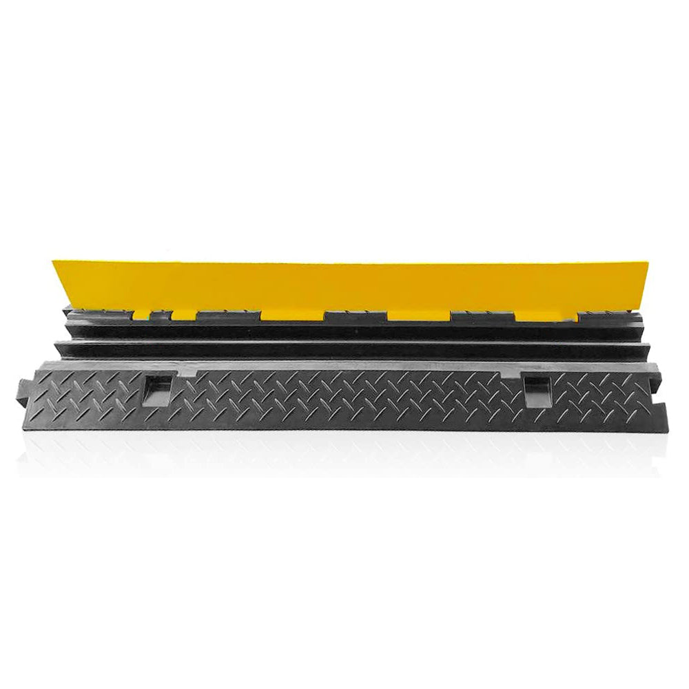 Pyle 40 In 2 Channel Cable Wire Cord Protector Cover Ramp with Flip Lid (4 Pack)