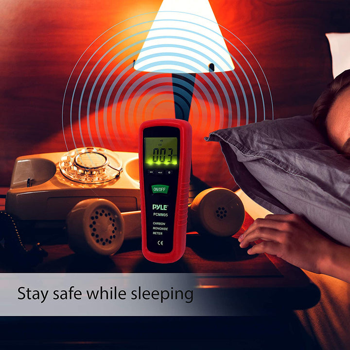 Pyle PCMM05 Handheld Portable Carbon Monoxide Meter Alarm w/ LCD Backlit Screen - VMInnovations