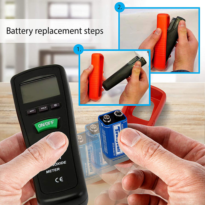 Pyle PCMM05 Handheld Portable Carbon Monoxide Meter Alarm w/ LCD Backlit Screen - VMInnovations