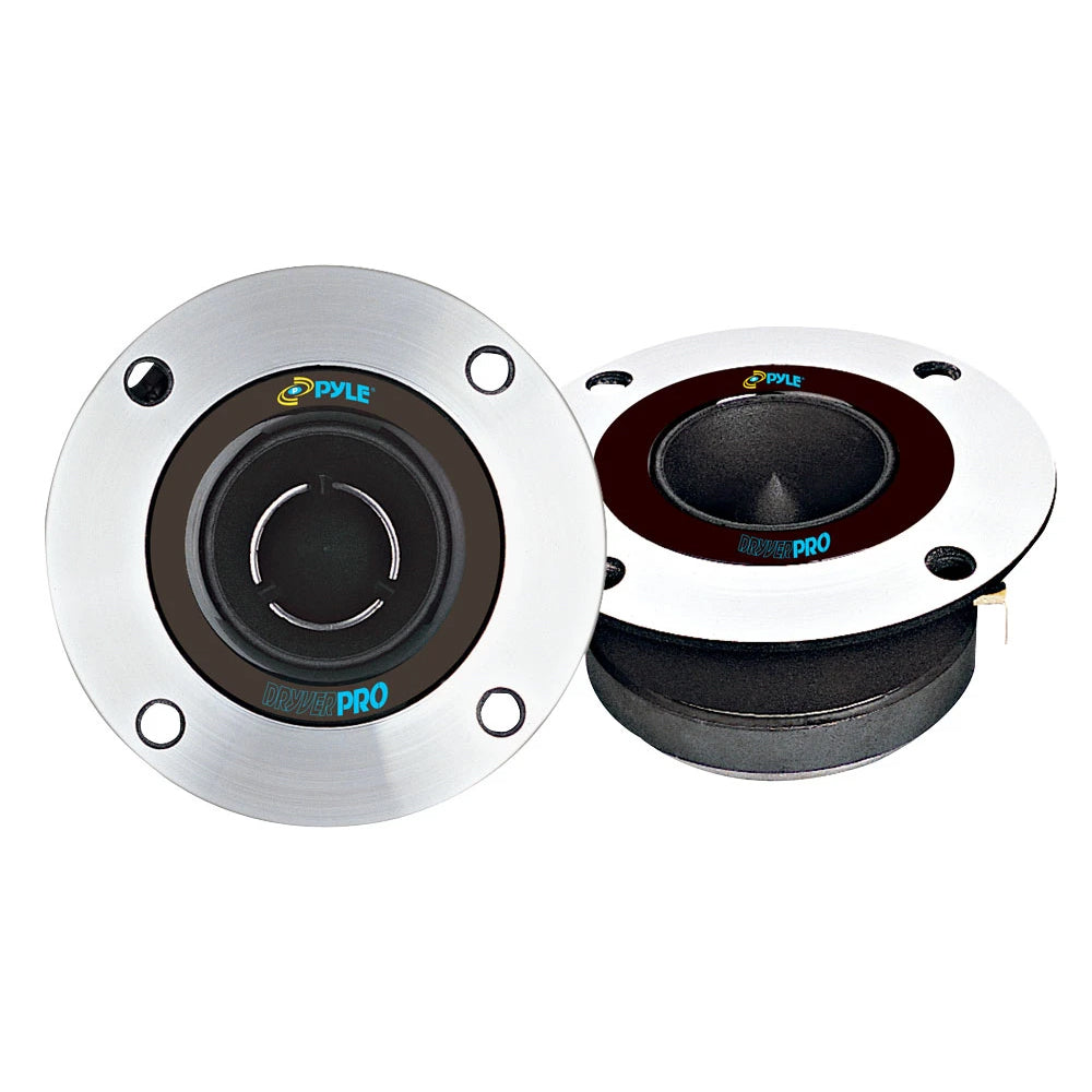 Pyle PDBT19 300 Watt 3.75 Inch Bullet Titanium Horn with 1 Inch Tweeter, 2 Pairs