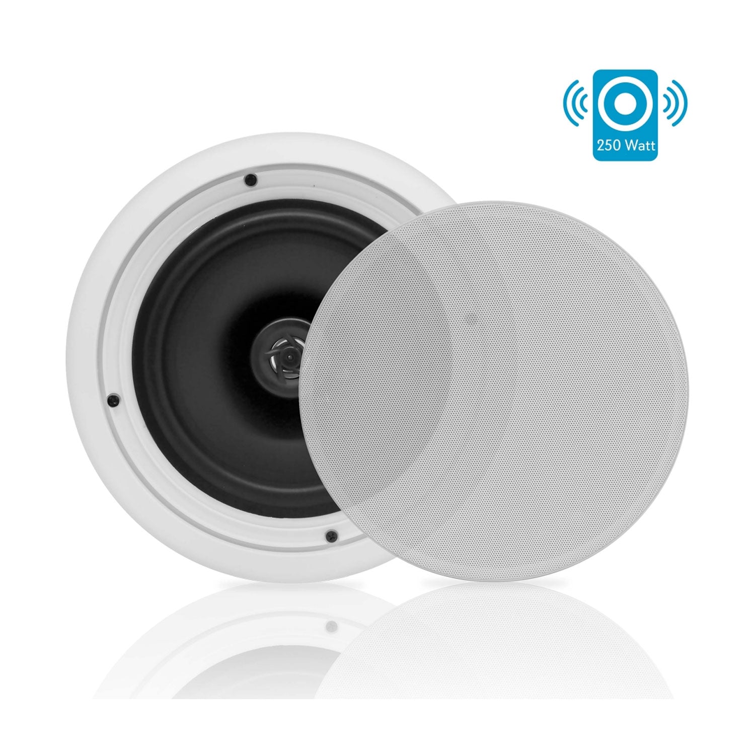 Pyle 8 Inch 500W 2 Way In Wall Ceiling Home Speakers System (Pair) (5 Pack)