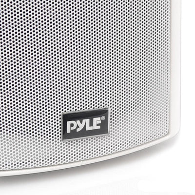 Pyle PDWR53BTWT Bluetooth Indoor Outdoor 5.25 Inch 300W Speaker, White (2 Pack)