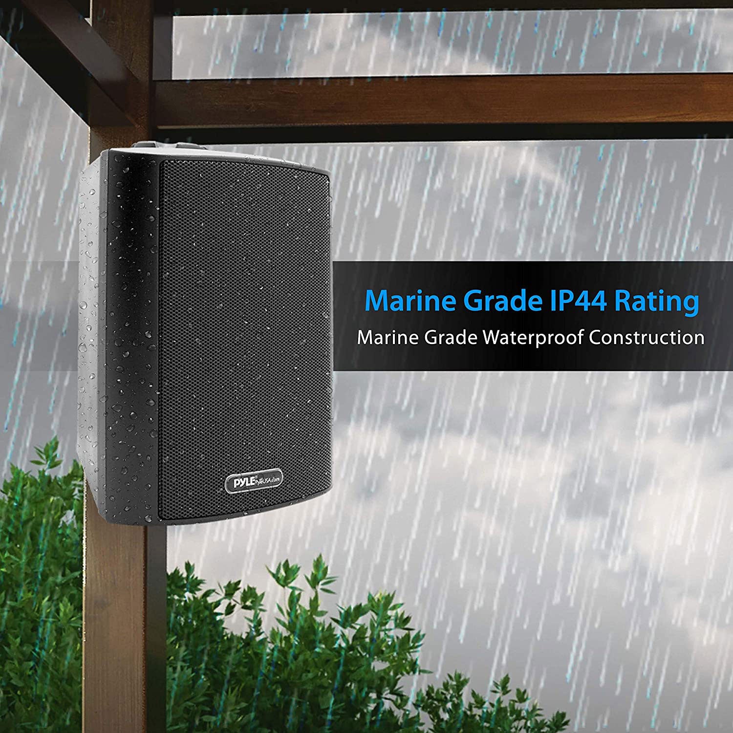 Pyle Audio Wall Mount 6.5" Waterproof Bluetooth Indoor & Outdoor Speaker System - VMInnovations