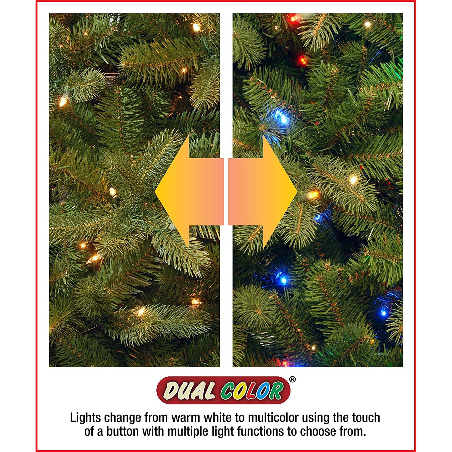 National Tree Company Feel Real 7.5' Prelit Christmas Tree w/ Lights (Used) - VMInnovations