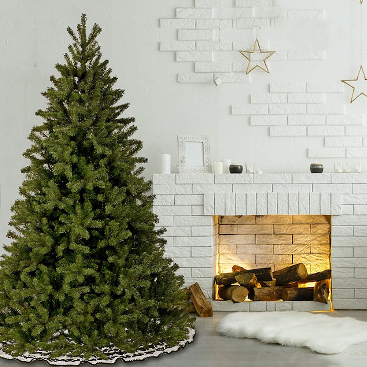 National Tree Company Downswept Douglas 7 Foot Christmas Tree & Color Lights