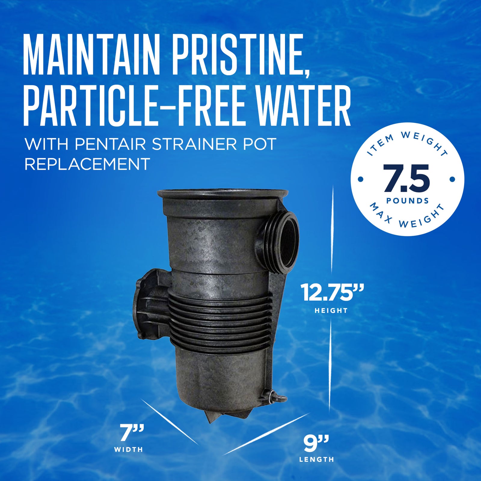 Pentair 355300 Swimming Pool Challenger Inground Pump Strainer Pot Replacement - VMInnovations