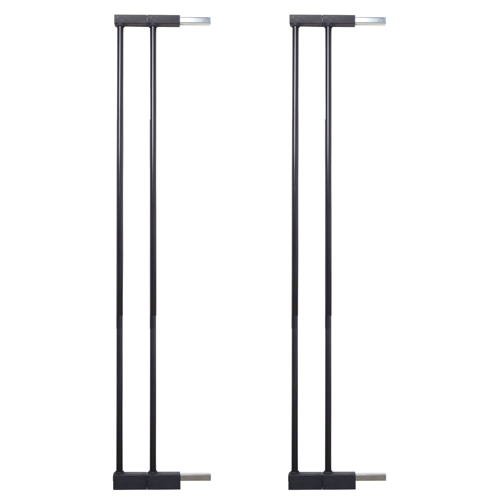 Scandinavian Pet Design Xtra Tall 3" Portable Pet Gate Extension, Black (2 Pack)