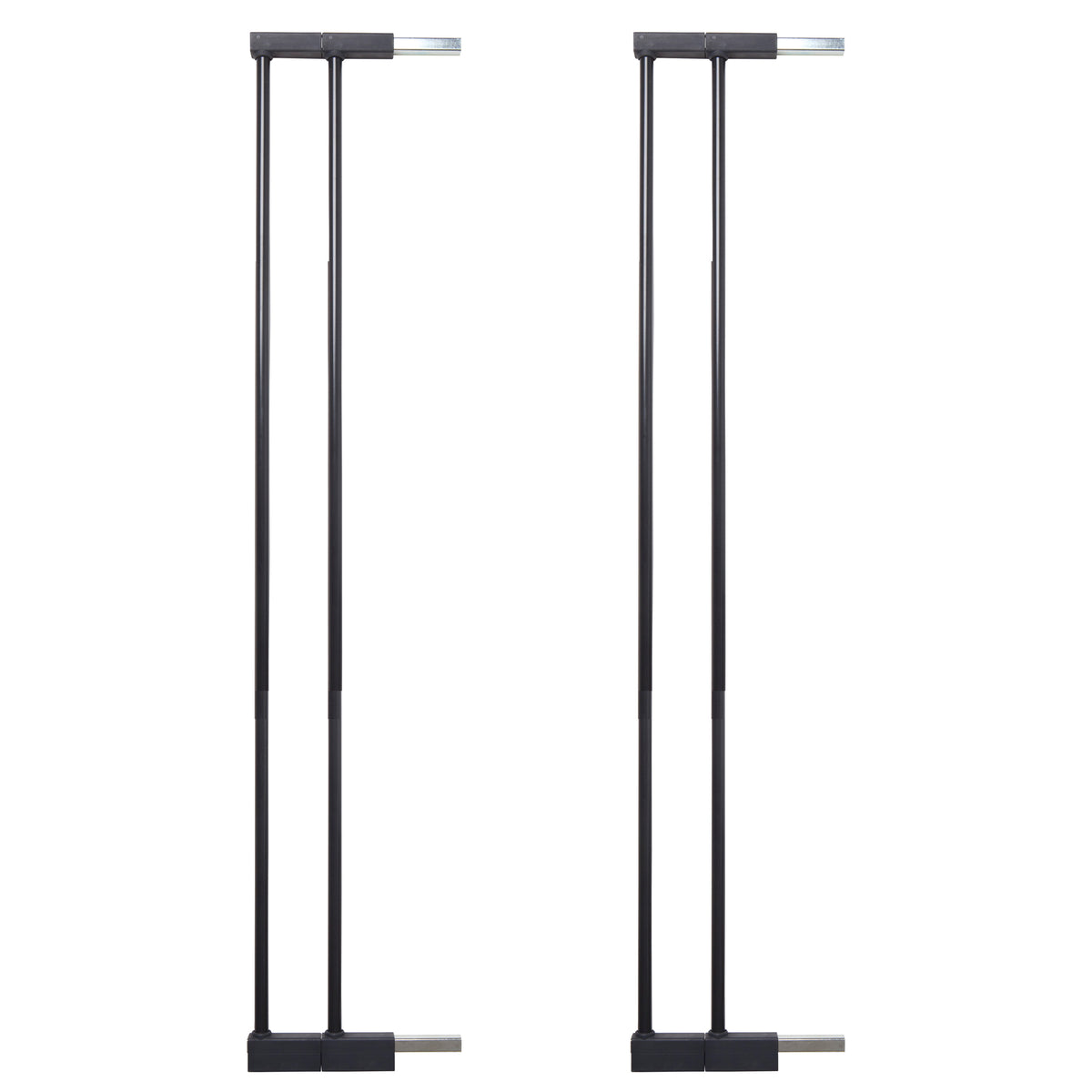 Scandinavian Pet Design Xtra Tall 3" Portable Pet Gate Extension, Black (2 Pack)