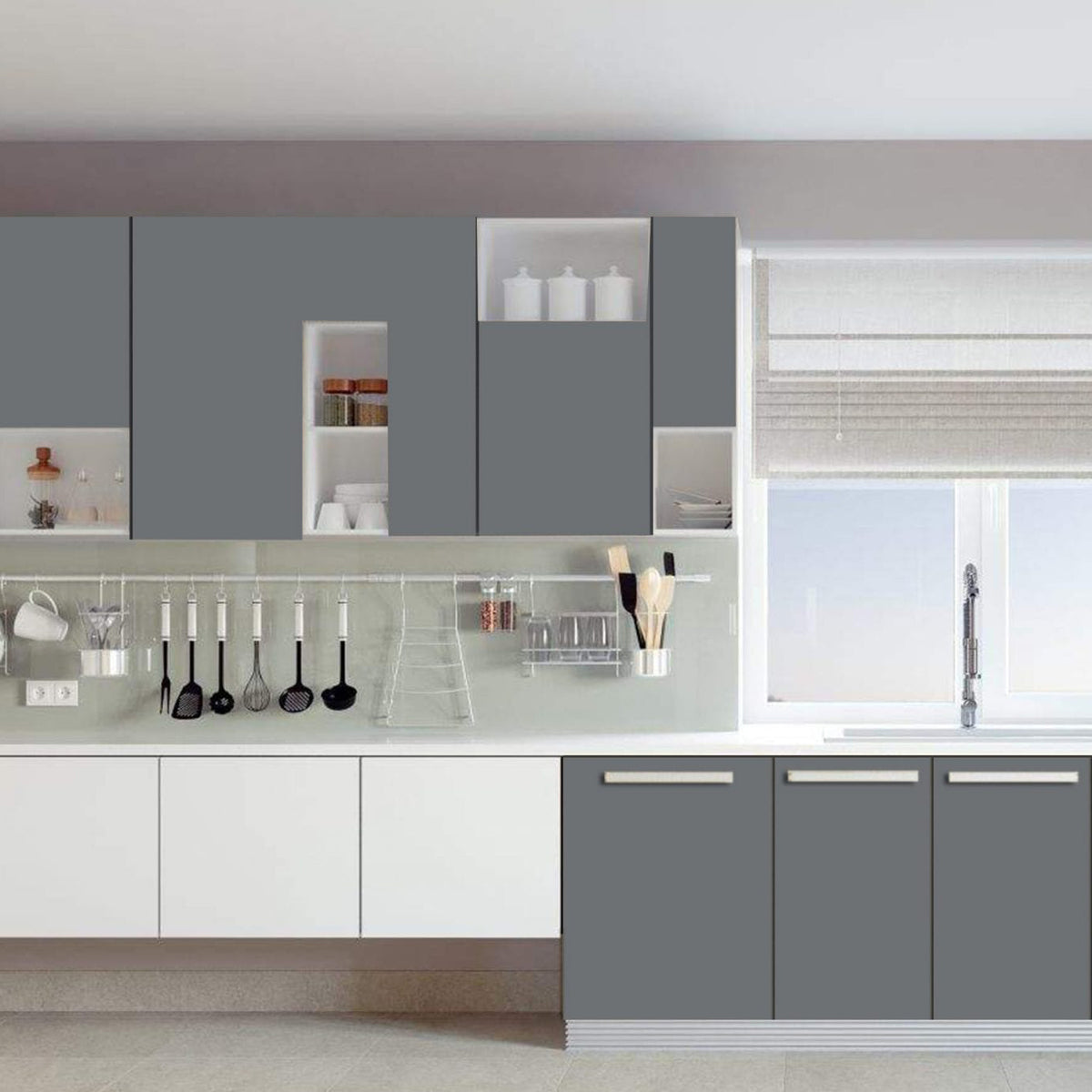 Beyond Paint Furniture and Cabinets Refinishing Paint, Gal, Pewter Gray (Used)