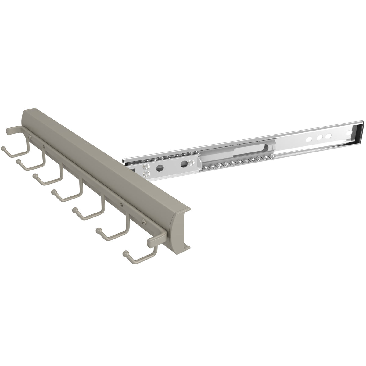 Rev-A-Shelf Sidelines CSWBRSL-14-SN-1 14 Inch Swivel Belt Rack, Satin Nickel