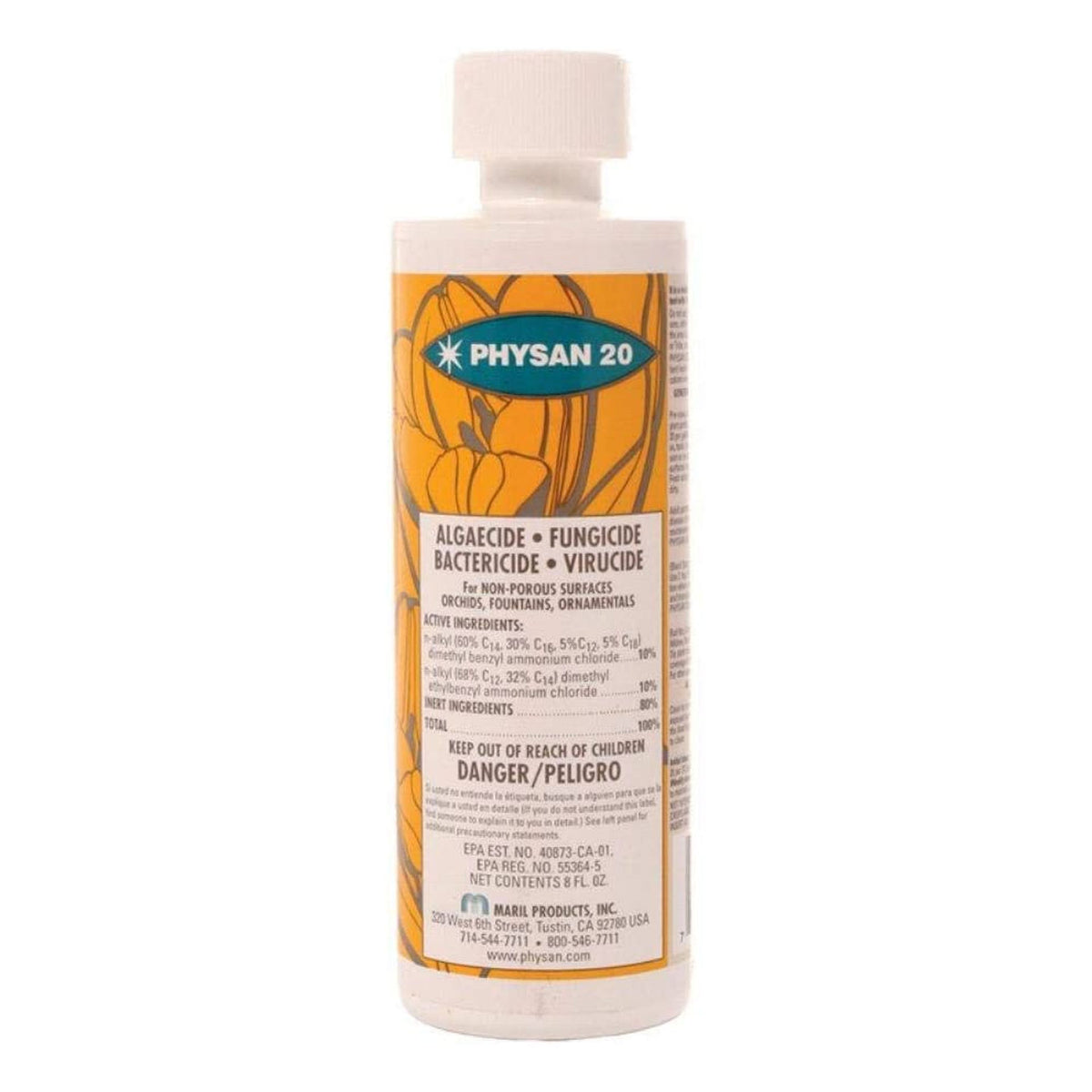 Hydrofarm Physan 20 Disinfectant Fungicide Virucide Algaecide, 16 Oz (4 Pack)